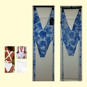 Tye dye 1 piece bathing suits